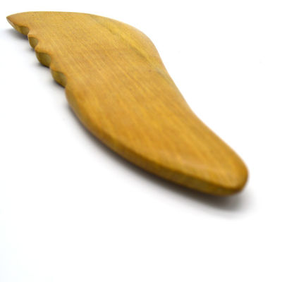 OEM Naturel Camphre Bois Gua Sha Outils pour le massage du visage et du corps Conception en forme de S