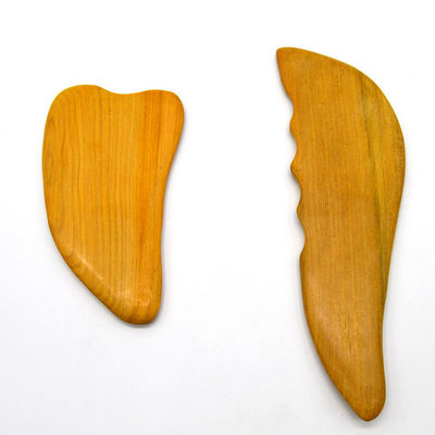 OEM Naturel Camphre Bois Gua Sha Outils pour le massage du visage et du corps Conception en forme de S