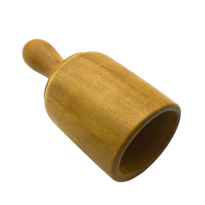 Ensemble de coupe de massage en bois jaune Thérapie du bois Gua Sha Outils pour le corps Outils de massage en bois avec fonction musicale