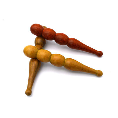 Propriétés Massageur Massage à l'acupresseur en bois à main armée Plume manuelle Reflexologie faciale Outil de relaxation des tissus profonds