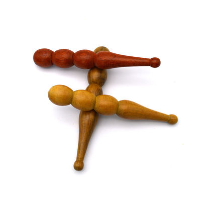 Propriétés Massageur Massage à l'acupresseur en bois à main armée Plume manuelle Reflexologie faciale Outil de relaxation des tissus profonds