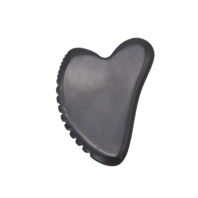 Plaque de Gua Sha en pierre de jade pour le massage du visage et du corps