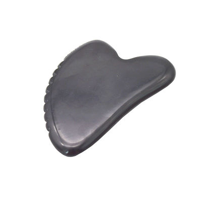 Plaque de Gua Sha en pierre de jade pour le massage du visage et du corps