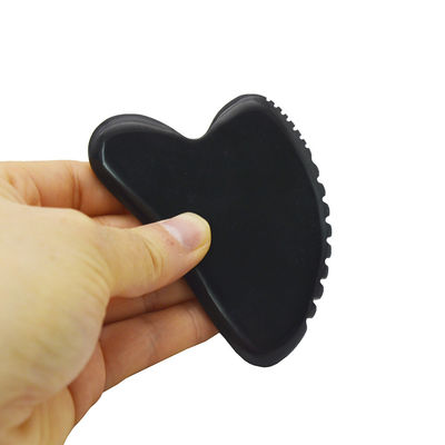 Plaque de Gua Sha en pierre de jade pour le massage du visage et du corps