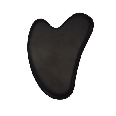 Forme de cœur Pierre Bian Jade Guasha Pierre Gua Sha Outils avec fonction de contrôle du temps et mesure 78*54*5mm