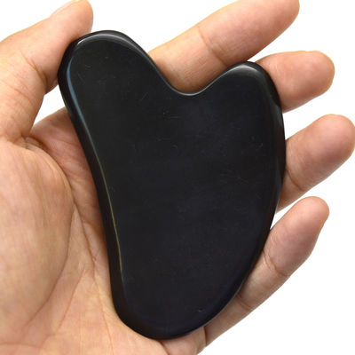 Forme de cœur Pierre Bian Jade Guasha Pierre Gua Sha Outils avec fonction de contrôle du temps et mesure 78*54*5mm