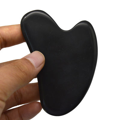 Forme de cœur Pierre Bian Jade Guasha Pierre Gua Sha Outils avec fonction de contrôle du temps et mesure 78*54*5mm