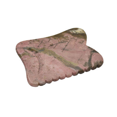 Noir 7*5,5*0,5cm Rhodonite ou Mookaite Jade Gua sha planche guasha Stone Scraping Guasha Massage Tools pour les soins du visage