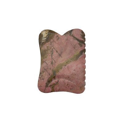 Noir 7*5,5*0,5cm Rhodonite ou Mookaite Jade Gua sha planche guasha Stone Scraping Guasha Massage Tools pour les soins du visage