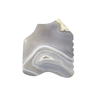 Soins de santé du corps Agate gris rayé Jade Gua Sha Stone Guasha Board Massage personnalisé Scraping Outil de thérapie pour le visage et le corps