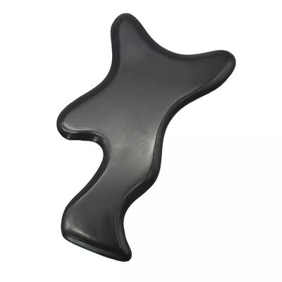 Pierre Bian Noire Gros Gua Sha Lymphatique Drainage Outil de massage pour le cou Dos Épaule Taille fesses Body Therapy Massageur Outils