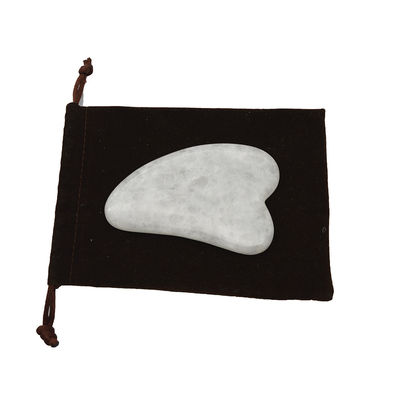 Outil à main de Gua Sha Masseur de jade blanc poli pour la relaxation musculaire et l'amélioration de la beauté