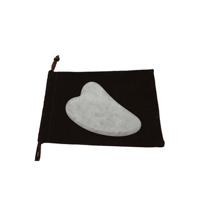 Outil à main de Gua Sha Masseur de jade blanc poli pour la relaxation musculaire et l'amélioration de la beauté