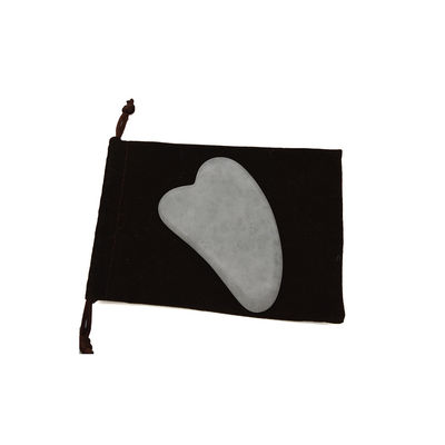 Outil à main de Gua Sha Masseur de jade blanc poli pour la relaxation musculaire et l'amélioration de la beauté