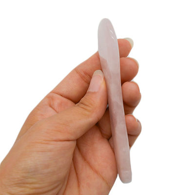 2024 Produits en vogue Rose Quartz Stick Stone Gua Sha Pen pour les yeux et le visage