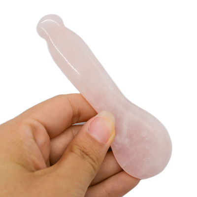 2024 Produits en vogue Rose Quartz Stick Stone Gua Sha Pen pour les yeux et le visage