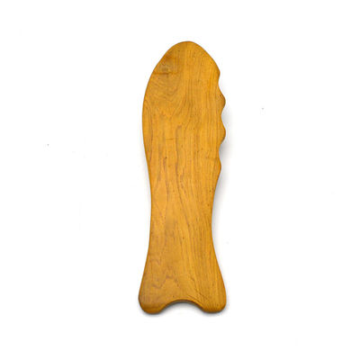 Outil en bois en forme de poisson en forme de gua sha parfait pour le massage et la désintoxication