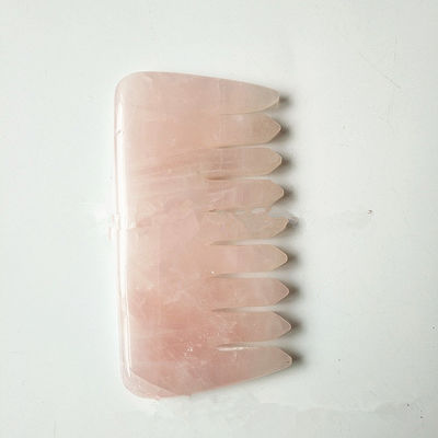Outil de massage à gratter en quartz rose naturel Gua Sha pour le mode thérapeutique n ° abk-140
