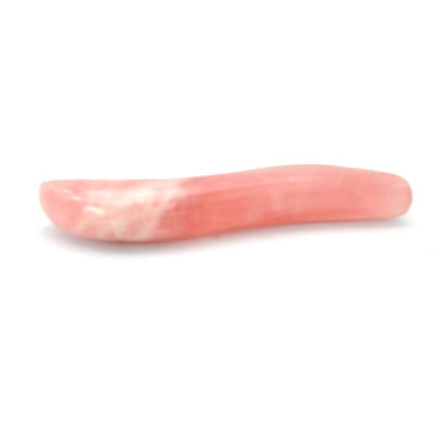 Polie rose quartz Gua Sha Massage Stick 110mm longueur pour le traitement de l'œil du visage et de l'acupuncture point