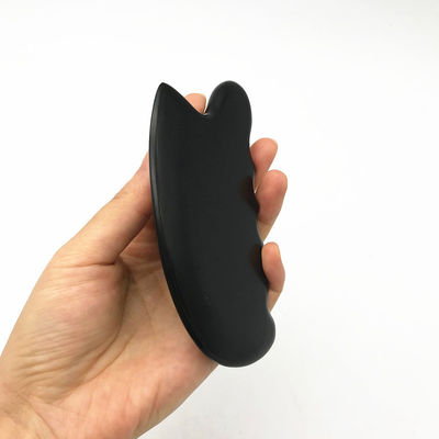 OEM ODM Thérapie noire naturelle Bian Stone Guasha Outils de grattage Massage Gua Sha Pour le corps 11,5*6*0,8cm