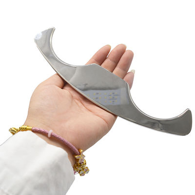 Massageur 2024 Gua Sha Board Scraping Outil de massage en acier inoxydable arrière Meridien Scraping Guasha pour OEM ODM