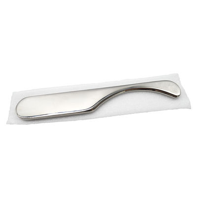 15.5 * 2.5cm Goua argenté ShaScraping planche de massage corps Guasha outil de massage Outils de grattage en acier inoxydable pour soulager la douleur