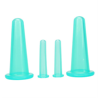 Thérapie de l' écoulement facial Ensemble 4 en 1 tasses en silicone pour appareil de médecine chinoise et écologique
