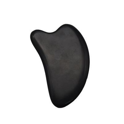 Masseur facial Outils de beauté Black Bian Stone Gua Sha Board pour les équipements de beauté naturelle
