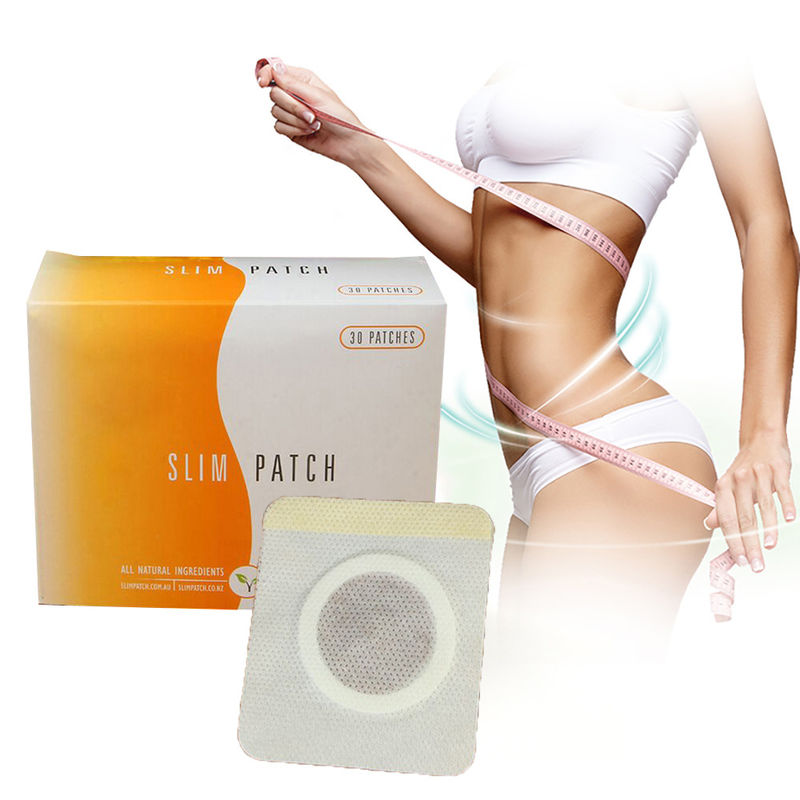 30pcs Magnet Body Slim Patch Navel Belly Slimming Patches Perte de poids Patches brûlant pour le raffermissement de la graisse Autocollants blanc rouge