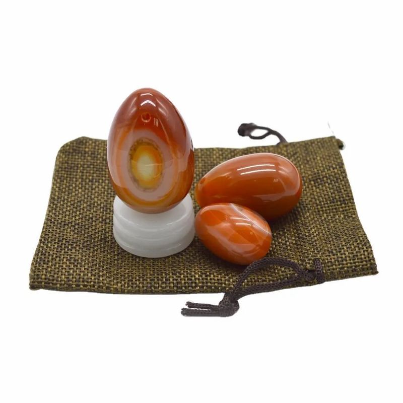 2024 œuf de cornaline yoni œuf d'agate rouge d'iode pour le resserrement du vagin Exercice massage thérapie