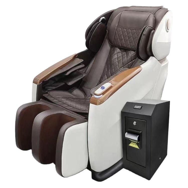 Contrôle du temps et de la vitesse Ferrovie Aéroport Chaise de massage commerciale partagée Petit canapé Intelligent Scan Code Cinéma PU éponge en cuir