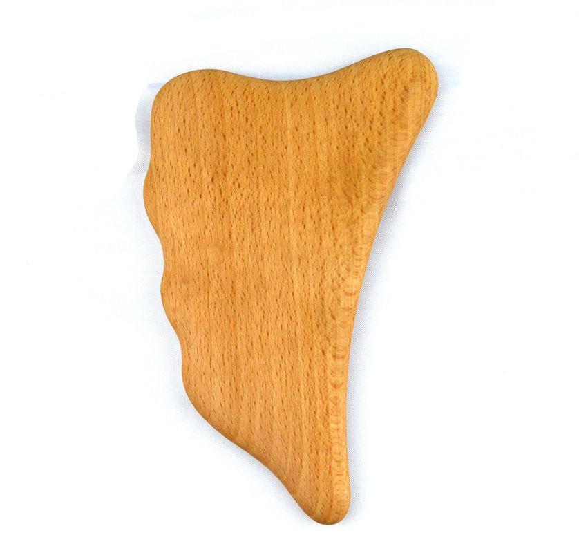 Logo personnalisé Masseur de Gua Sha en bois Outil de massage corporel pour les soins de la peau Spa lifting du visage beauté