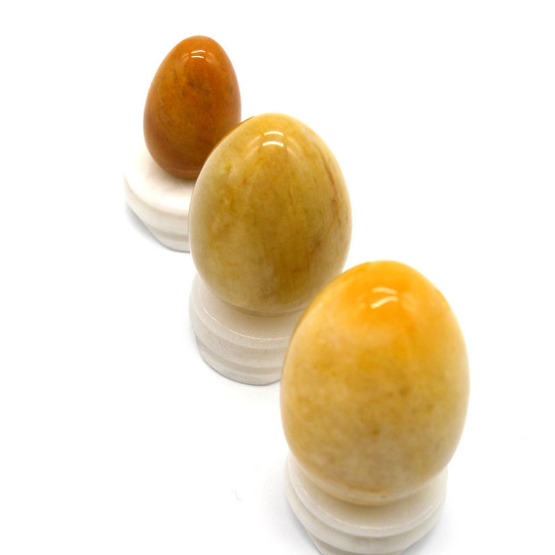 Caractéristique régionale Des œufs de jade jaune Exercice Kegel Des œufs de pierre semi-précieuse Pour l'amour Thème