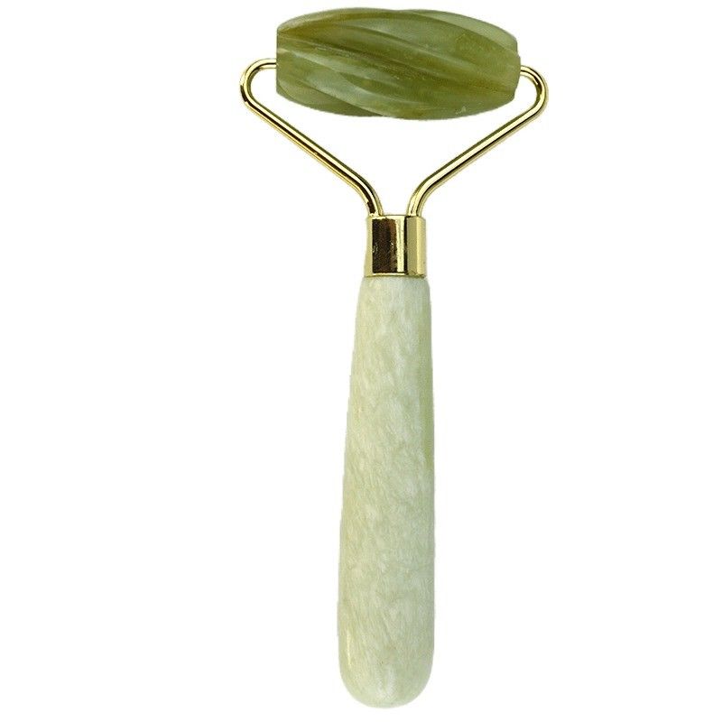 Équipement de massage du visage 100% naturel Xiuyan rouleau de jade vert Facial Jade Stone Massage des yeux rouleau de glace pour les outils de massage