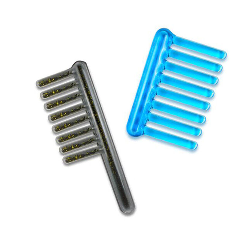 2024 Peigne populaire Gua Sha Lady Peigne de massage noir/bleu pour l'entretien des cheveux longs et la beauté musculaire à double fonction