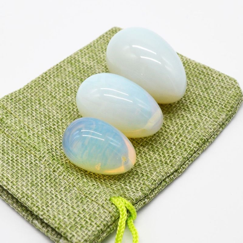 Œuf Yoni Opalite Pelvic Kegel Exercice Œuf de jade pour renforcer les muscles vaginaux et massage à la boule de cristal