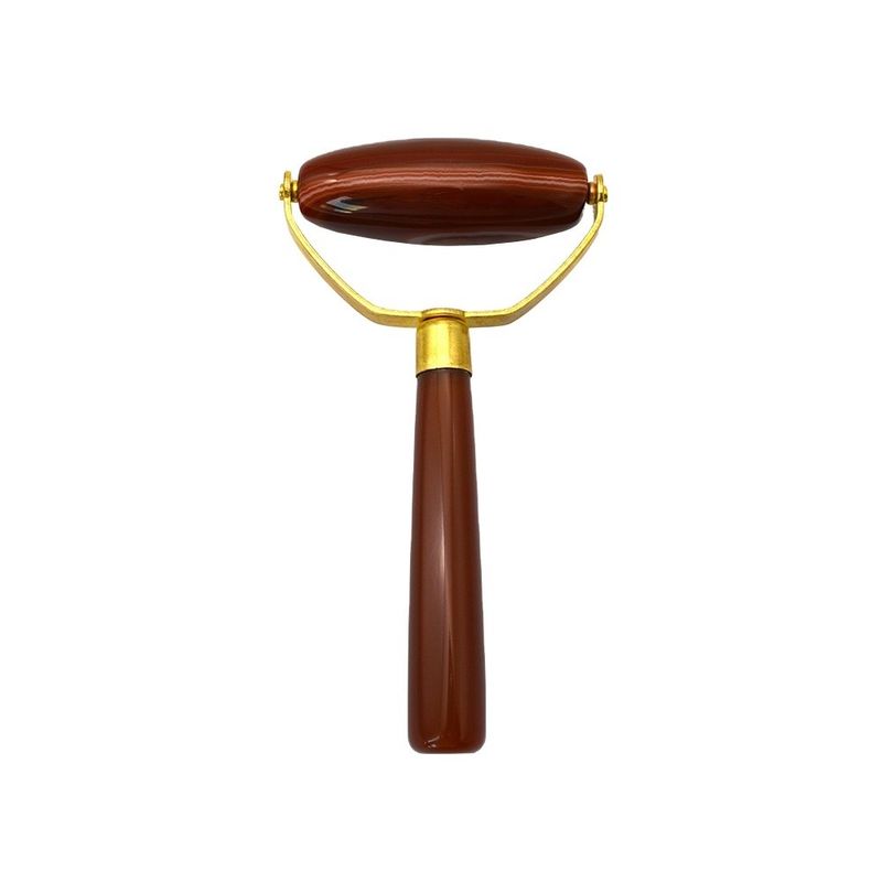Agate Face Gua Sha Roller Body Skin Care Stone Massage du visage pour les femmes pour soulager le stress et le gonflement des yeux