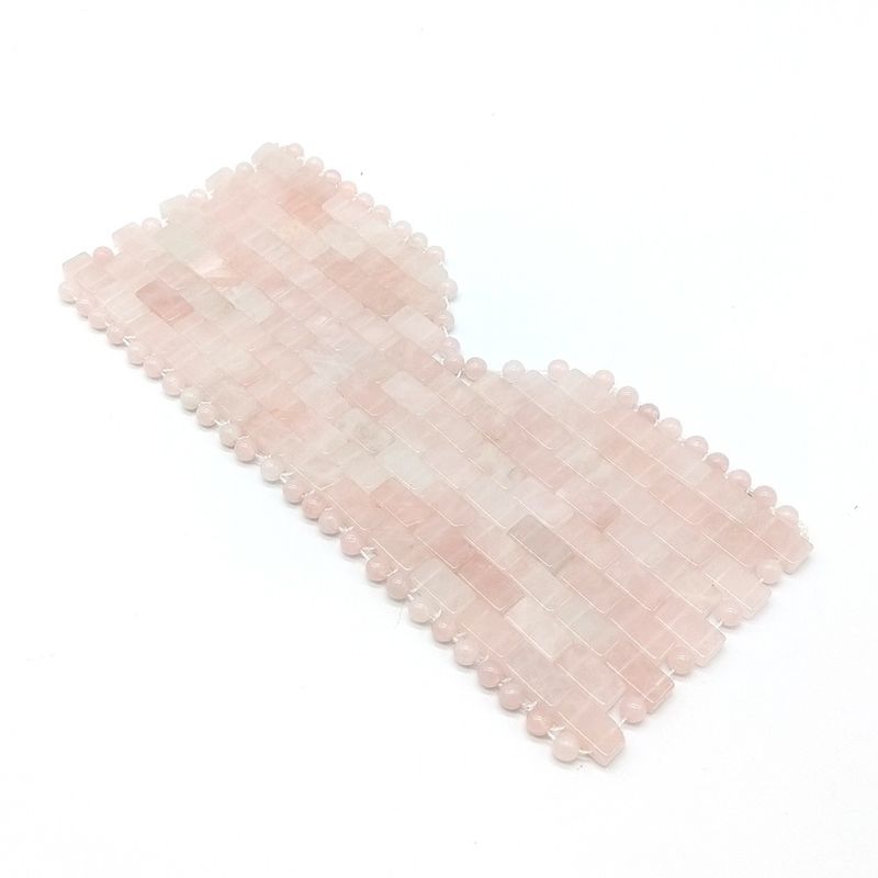 Masque pour les yeux en quartz rose naturel pour mat de beauté S