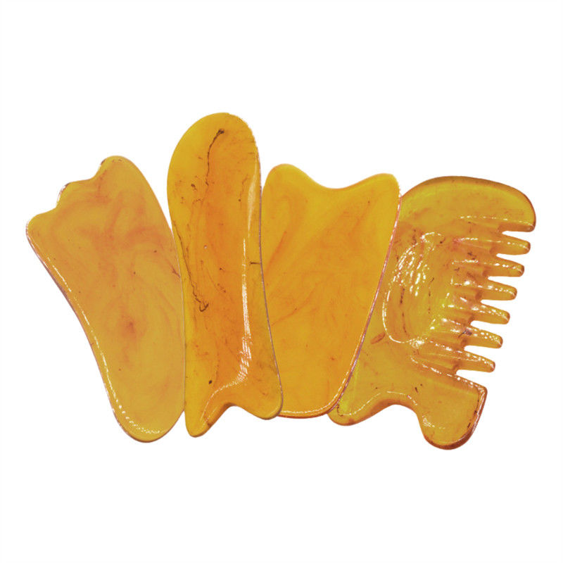 Outil de massage de soins de la peau de plusieurs styles de résine Gua Sha planche pour le méridien du corps de dragage et de massage d'acupuncture OEM / ODM Bienvenue