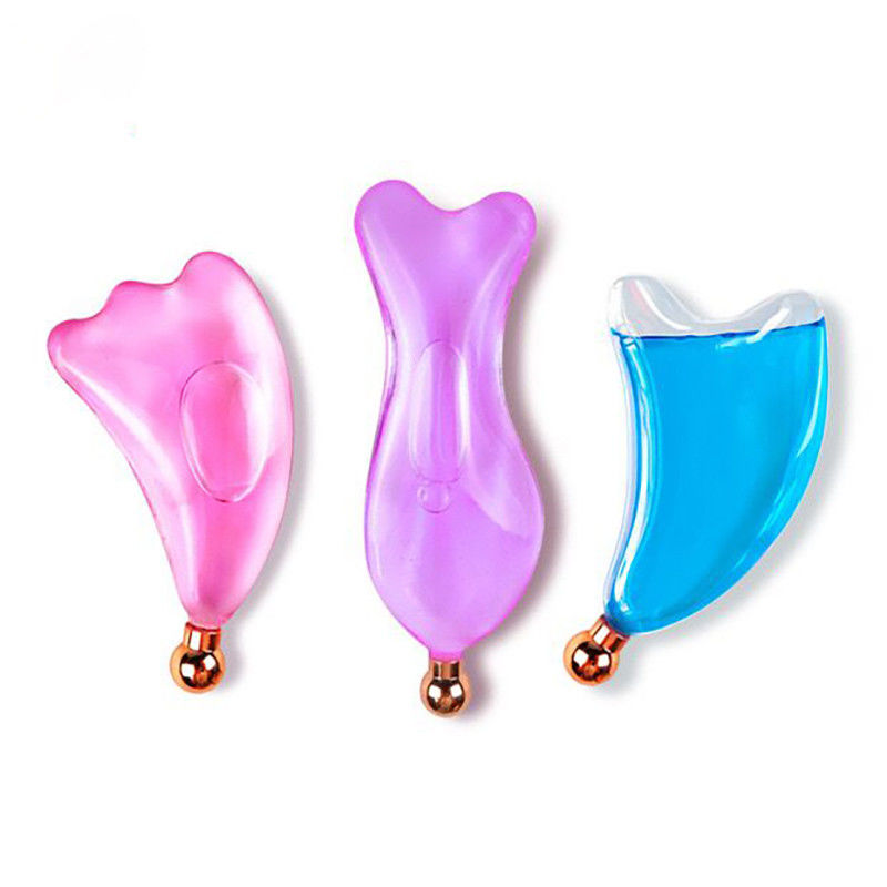 Personnalisation Glace Guasha Massage Face Lift Outils de soins de la peau Refroidissement beauté Glaces faciales Boules de glace Gua Sha Outil de massage pour SPA