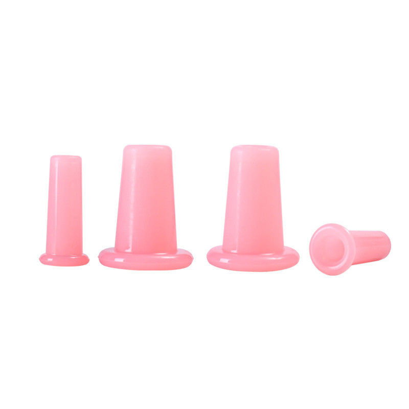 100% de silicone domestique coupe de Guasha salon de beauté exclusif multi couleur quatre pièces ensemble facial coupe de Gua Sha pour les soins