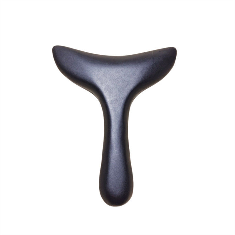 Masseur corporel certifié ISO9001 Plaque de grattage de pierre naturelle Bian Gua Sha pour le massage du dos et le pinceau méridien