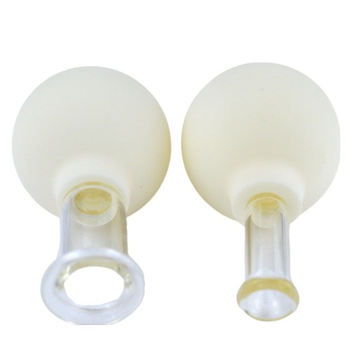 2pcs de démaquillage du visage et de la peau, soins de la peau, spa, salon de beauté, coupes de thérapie, séries d'aspiration sous vide en verre de silicone 2024.