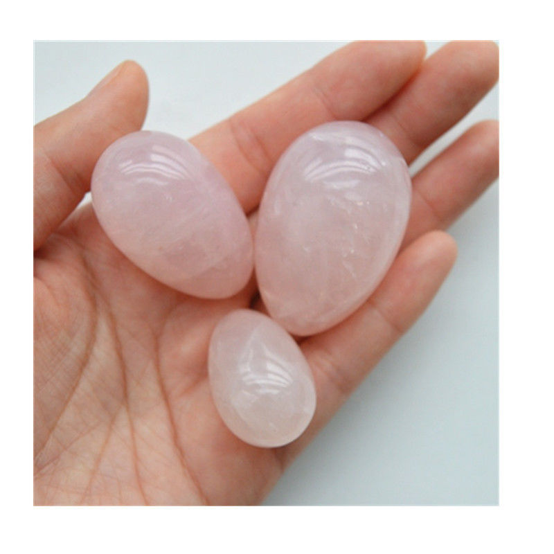œufs yoni au quartz rose pour les femmes PC entraînement musculaire et exercice de Kegel