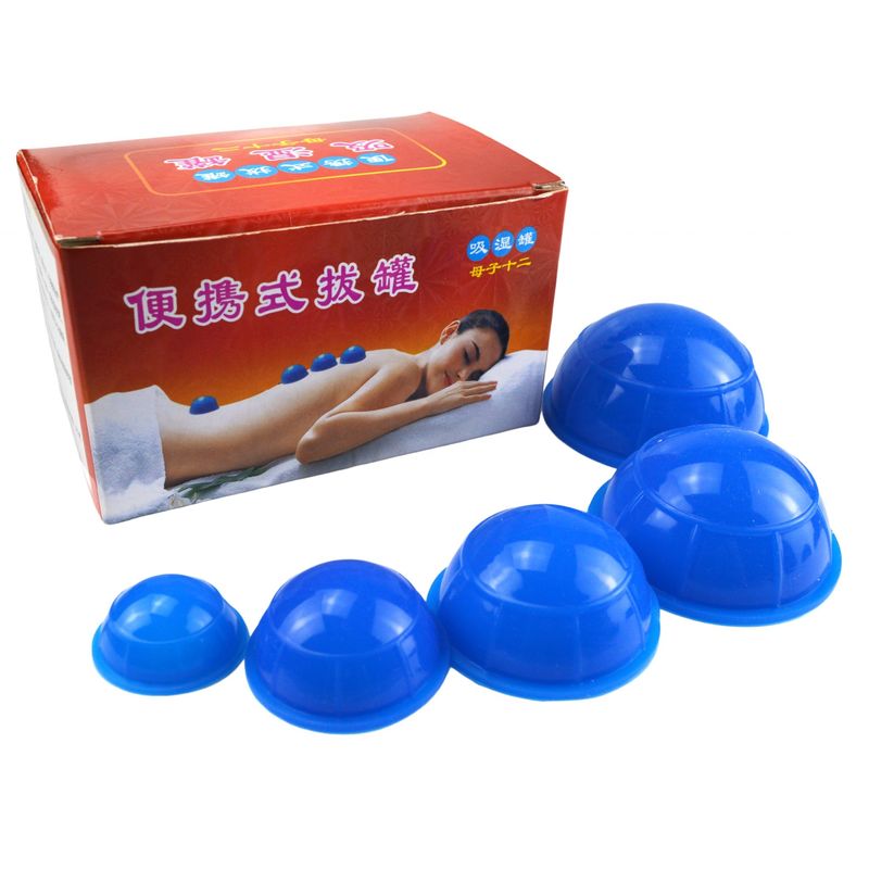 Série de sélection de gobelets à aspiration en silicone 12 pièces Élimination des rides du visage Guasha Soins de la peau Spa Coupes de beauté pour les muscles du corps