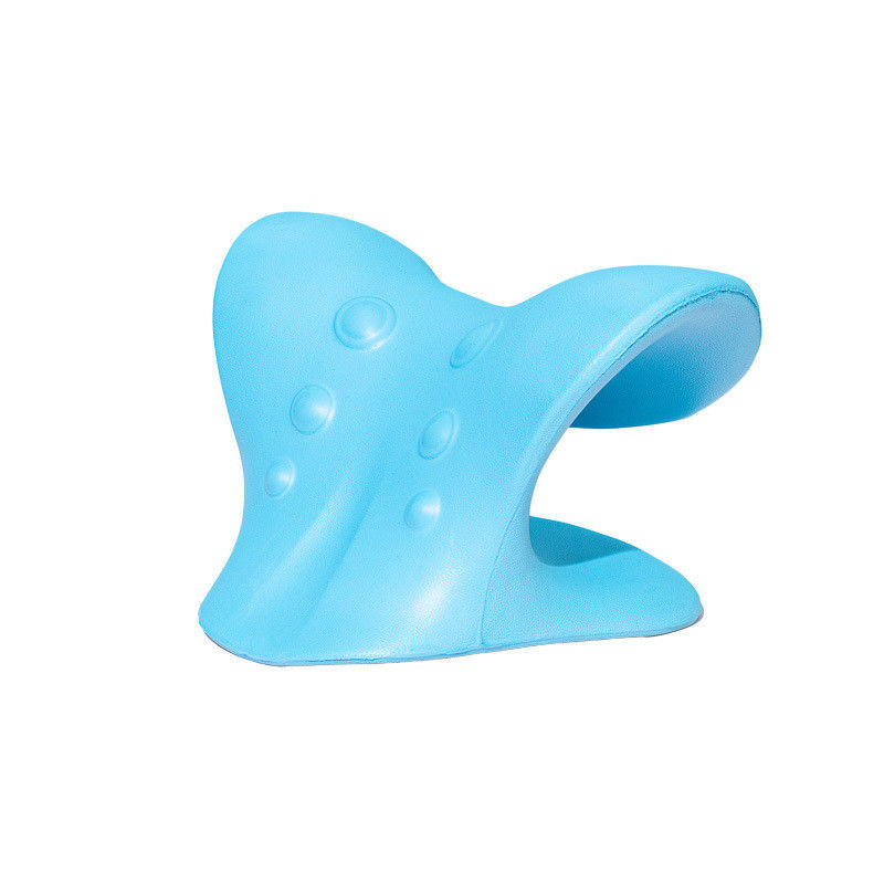 Outil polyvalent de massage du cou oreiller cervical en forme de C avec pression des doigts par gravité et traction des épaules