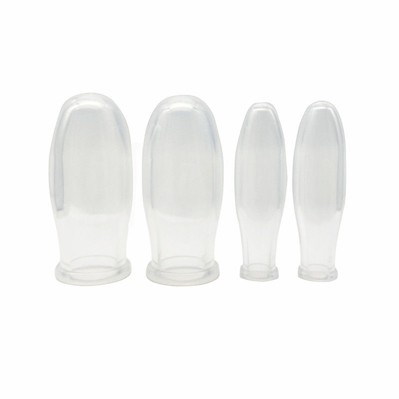 4pcs de conception transparente de silicone pour le corps de l' ensemble de coupe de visage pour le vide de la thérapie de silicone masseur corps coupe de réglage améliorer le corps