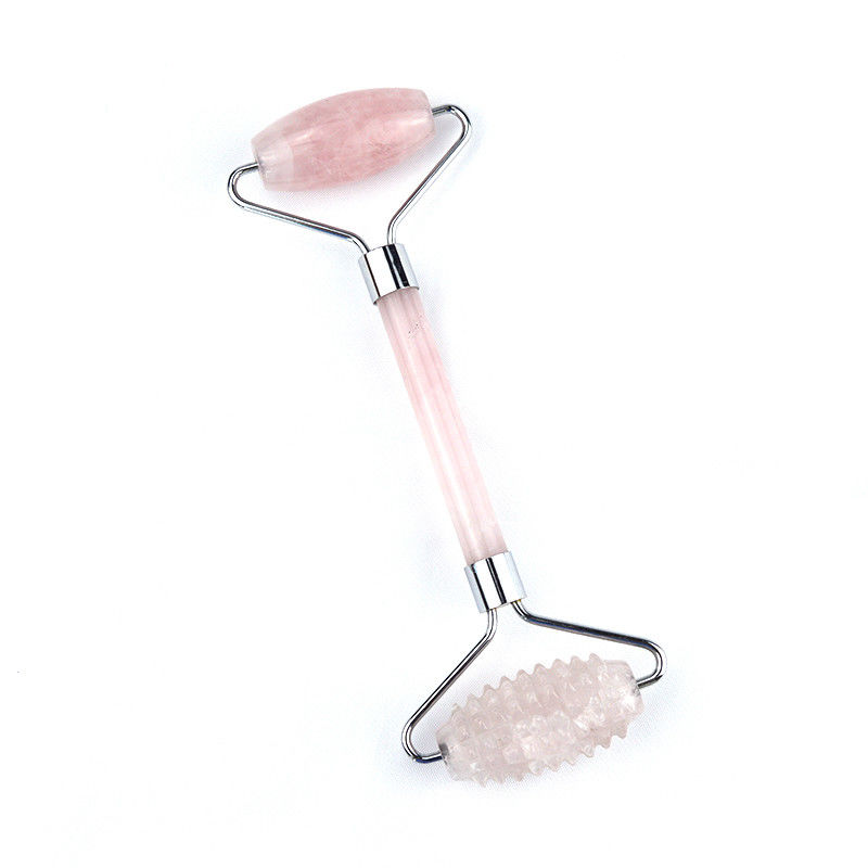 Rose Quartz Facial Guasha Roller Massage Face Gua Sha Beauty Lift Masseur Outils pour l' amincissement et les avantages anti-âge