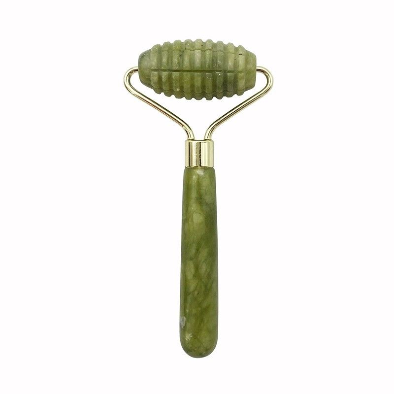 Meilleur vendeur de rouleau facial naturel Xiuyan Jade Massageur à 100% de jade naturel pour le massage du visage et la beauté