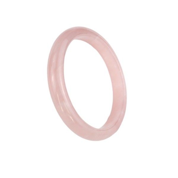 Technique polie Grandes tailles pierre précieuse Femmes Jade Love Bangles Bracelets avec Rose Quartz Bangles Charmes